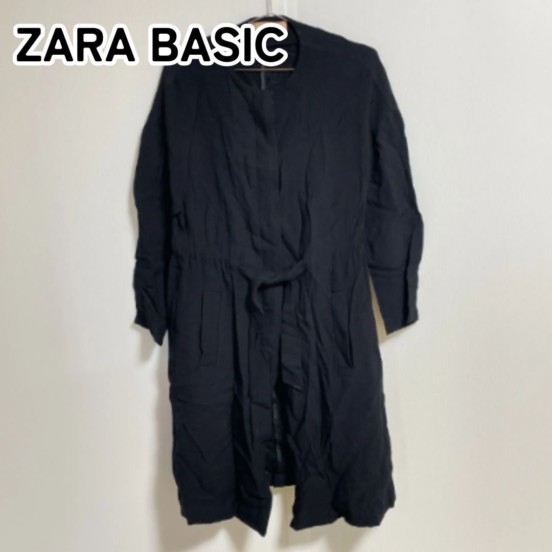 ZARA BASIC ザラベーシック スペイン製 S ブラック ロング