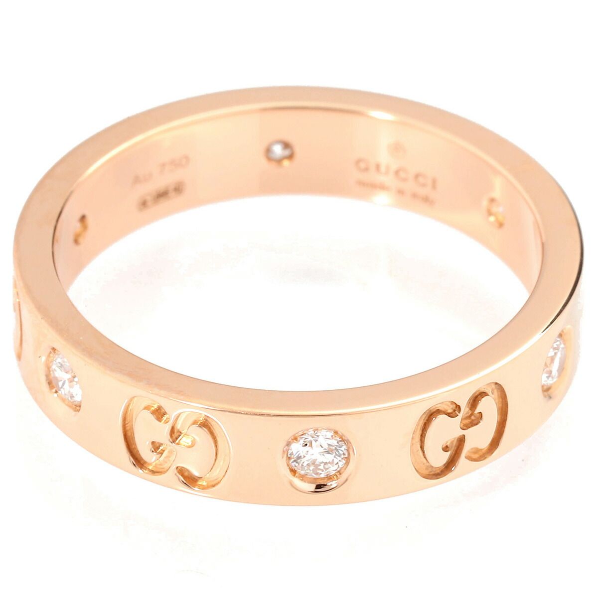 グッチ ジージー アイコン リング 指輪 ダイヤモンド K18 12号 GUCCI  
