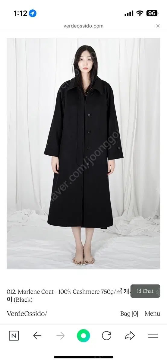 ベルデオーシド 麻レン カシミア100 コート xs