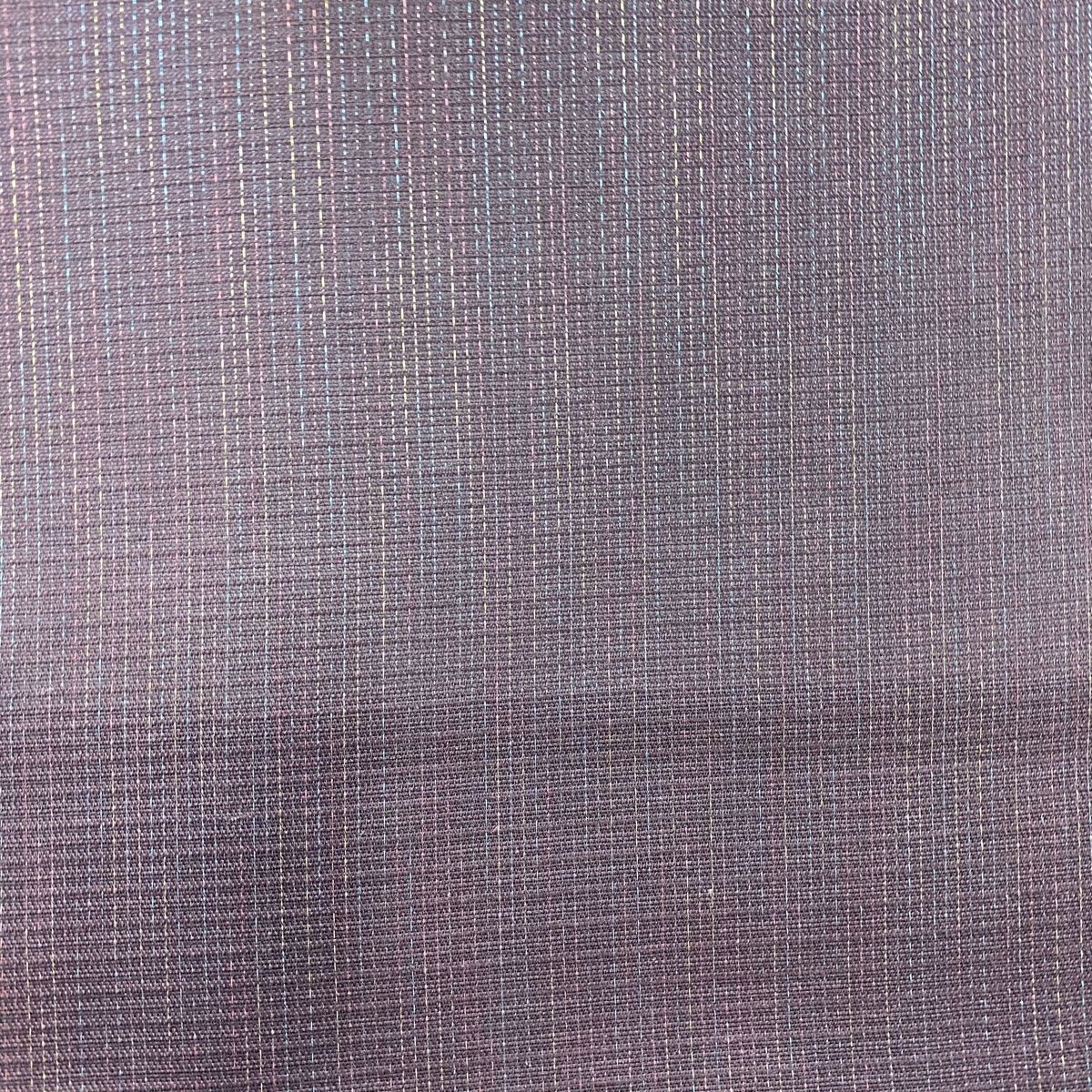 袋帯 美品 逸品 落款 牛首紬地 草花 茶緑色 全通 正絹 【中古