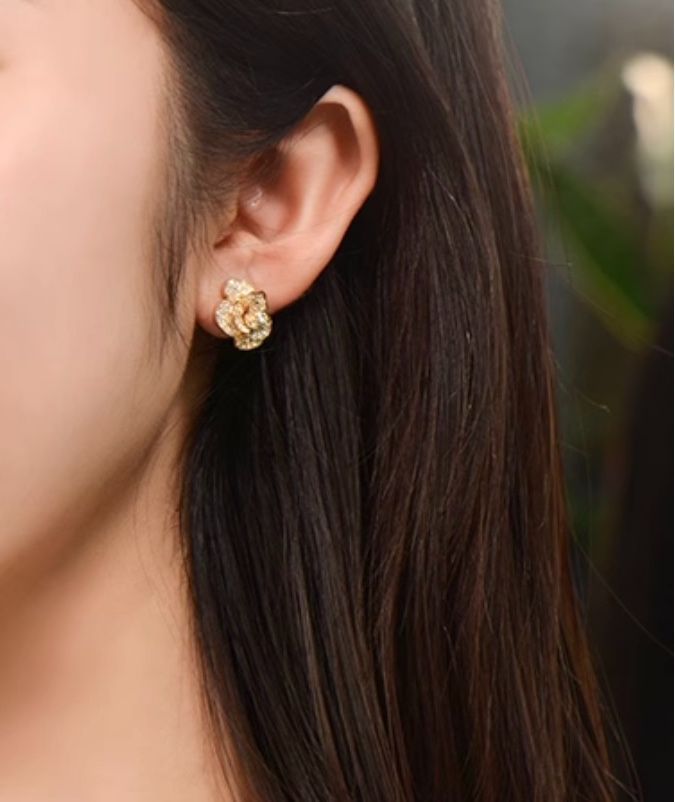 K18PG ピンクゴールド WG YG 18K ピアス ダイヤモンド スタッドピアス 