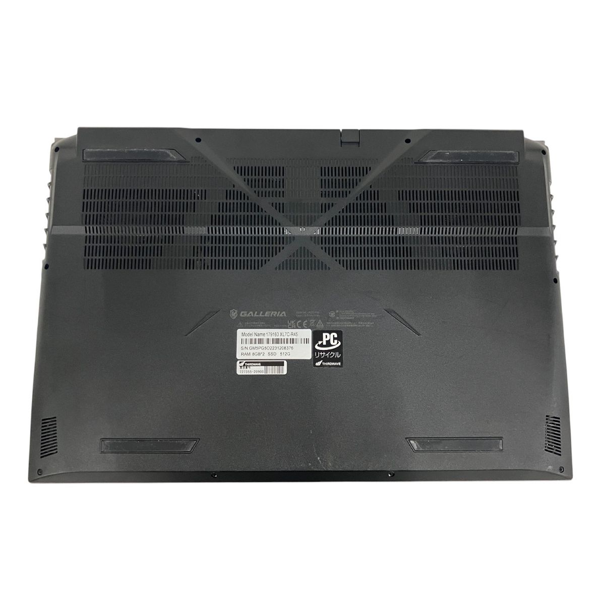 メモリ16GB SSD512GB