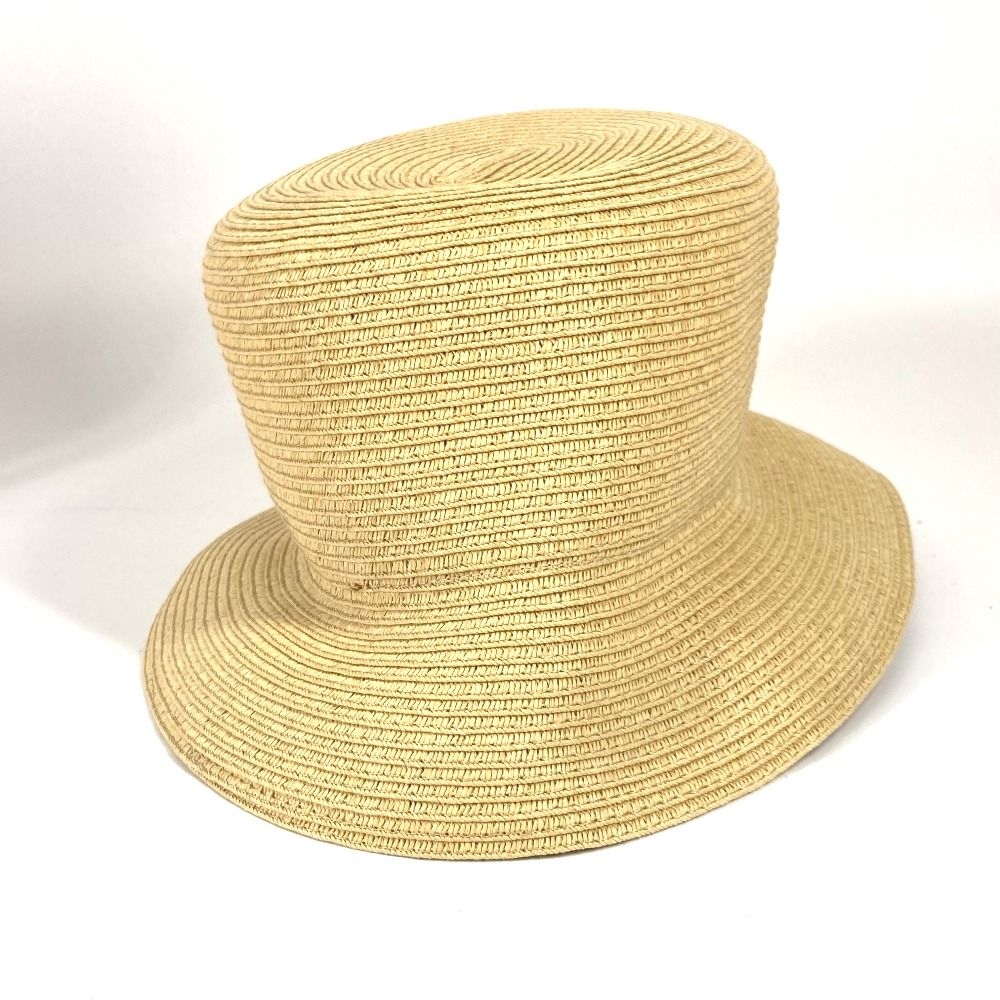 FENDI フェンディ ハット AIJE RAFFIA BUCKET Hat バケットハット＆巾着バッグ FXQ891 レザー