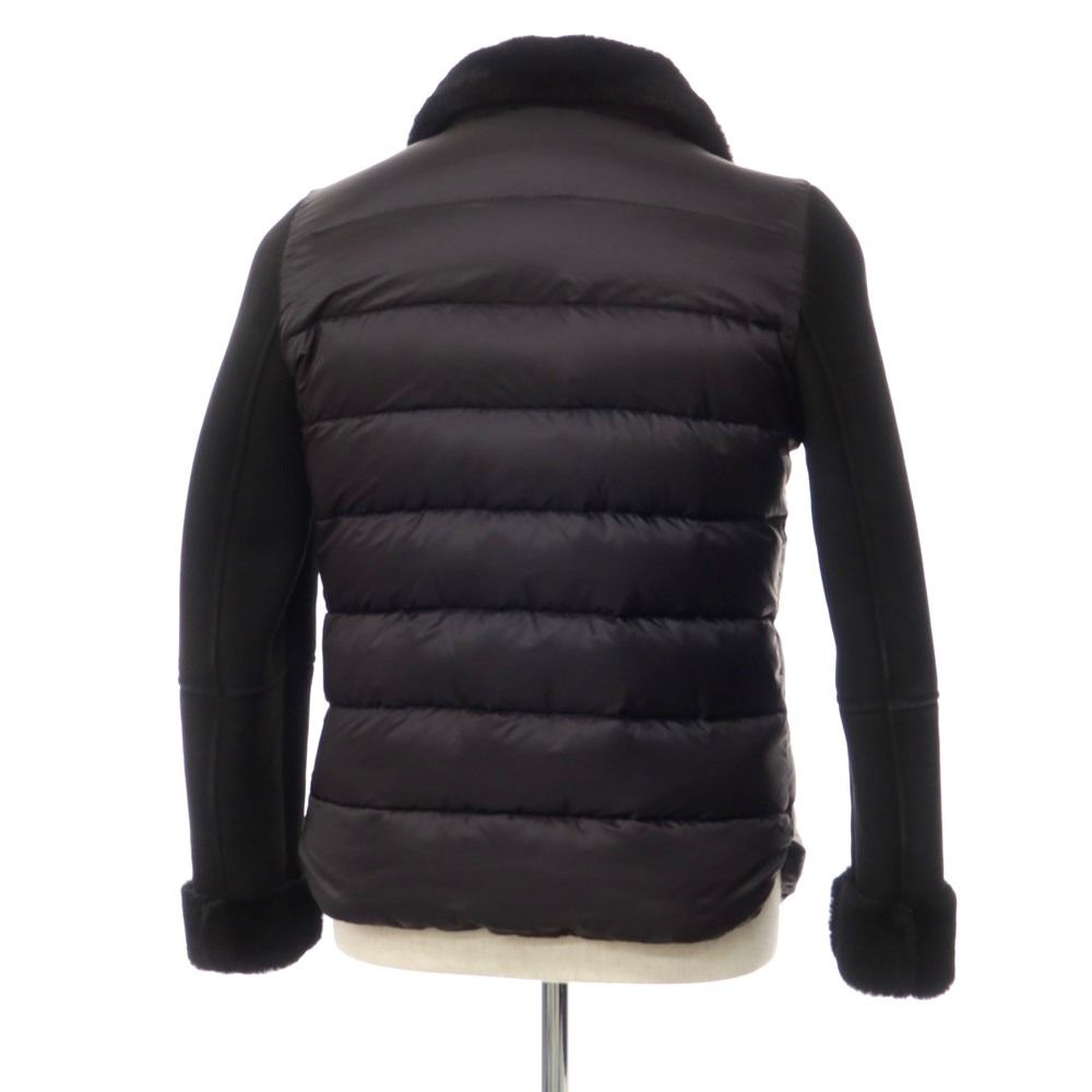 中古】エンメティ EMMETI ムートン ナイロン ダウンジャケット  