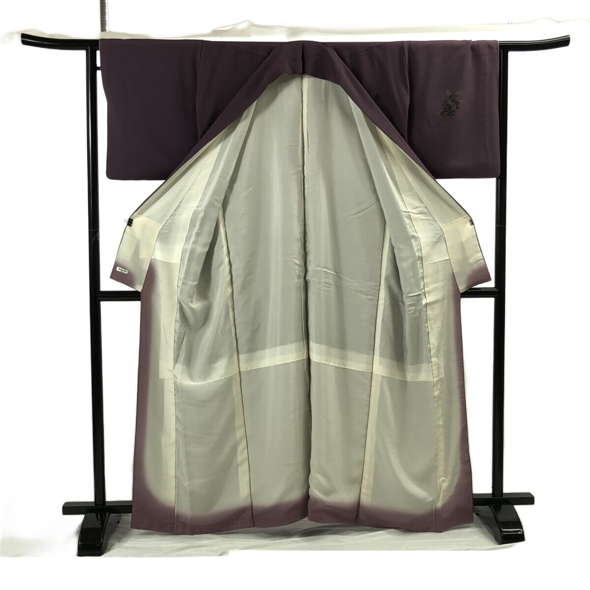 附下/美品/刺繍/紫/訪問着/仕立上がり/適応身長153～160㎝/8770 - メルカリ 