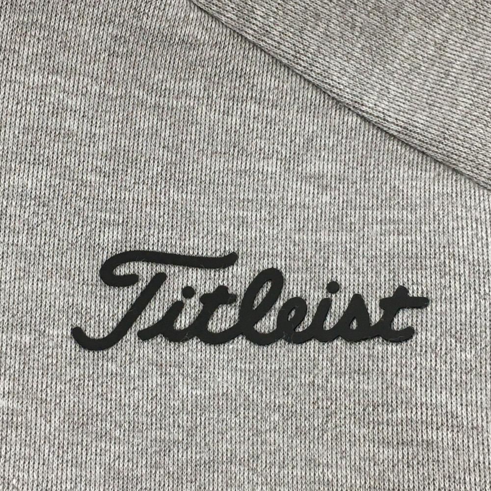 タイトリスト ジップパーカー グレー ロゴプリント メンズ LL ゴルフ