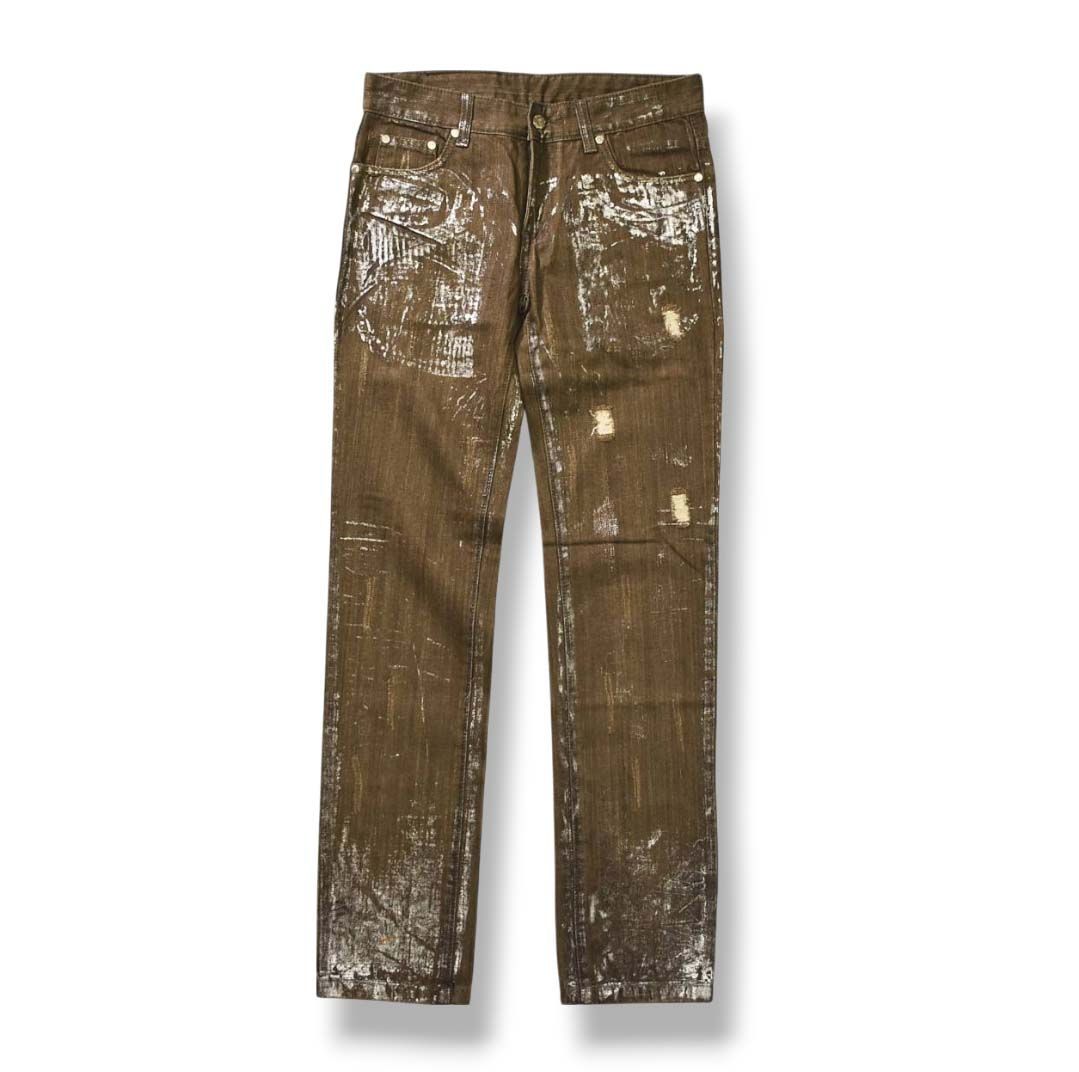 超美品】 ヒデロック HIDEROCK ペイント 加工 ダメージ