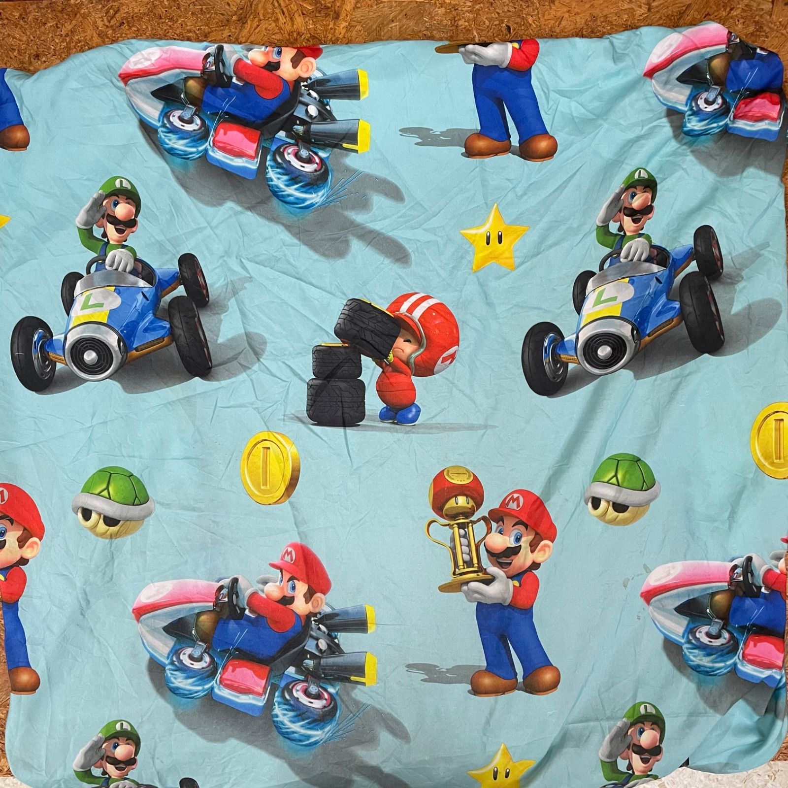 レア★スーパーマリオ ★ビンテージシーツ ☆ビンテージ マリオ ゼルダ 生地 ビンテージシーツ - メルカリ