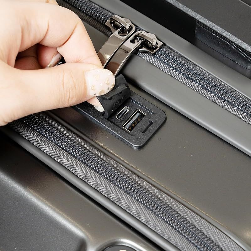 ロゴスパーク キャリーケース 機内持ち込み Sサイズ 前ポケット USBポート付き 2.8kg アイボリー 1 NEXPOTALLINN_EU