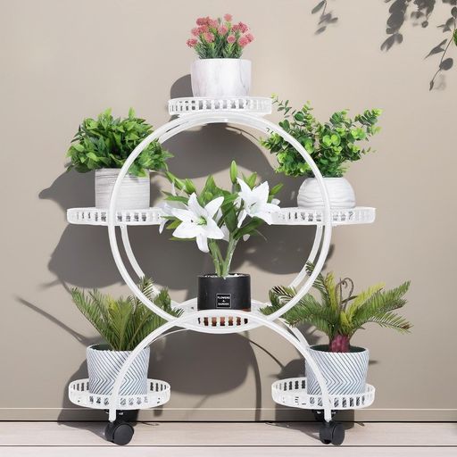 グリーンポットスタンド フラワースタンド 鉢スタンド 花台 アイアン プランタースタンド フラワーラック 観葉植物 鉢ポット 室内 インテリア おしゃれ MJKQ9 観葉植物 スタンド 2段 フラワースタンド おしゃれ 室内 鉢置き