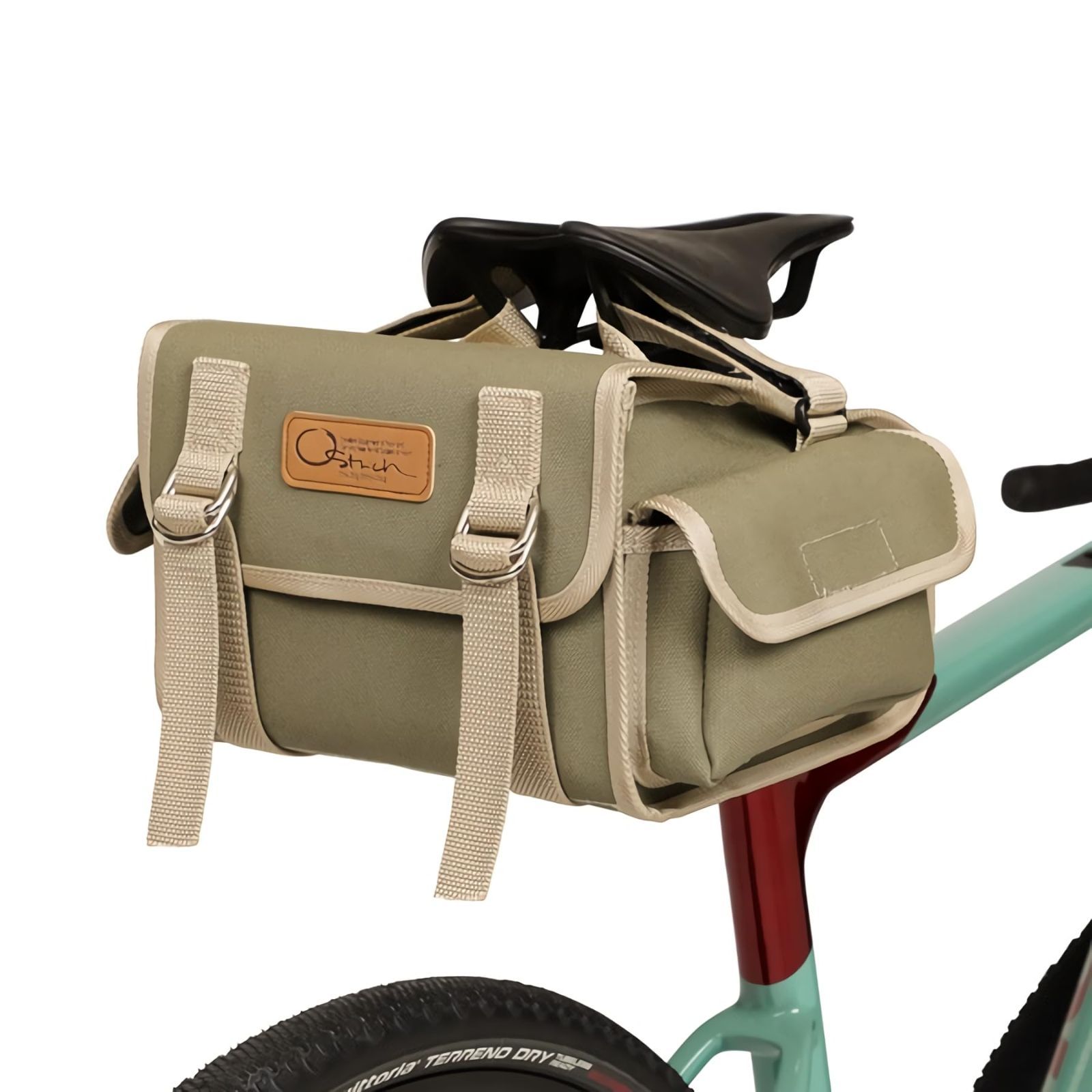 オーストリッチ(OSTRICH) SP-731帆布サドルバッグ ライトカーキ 容量