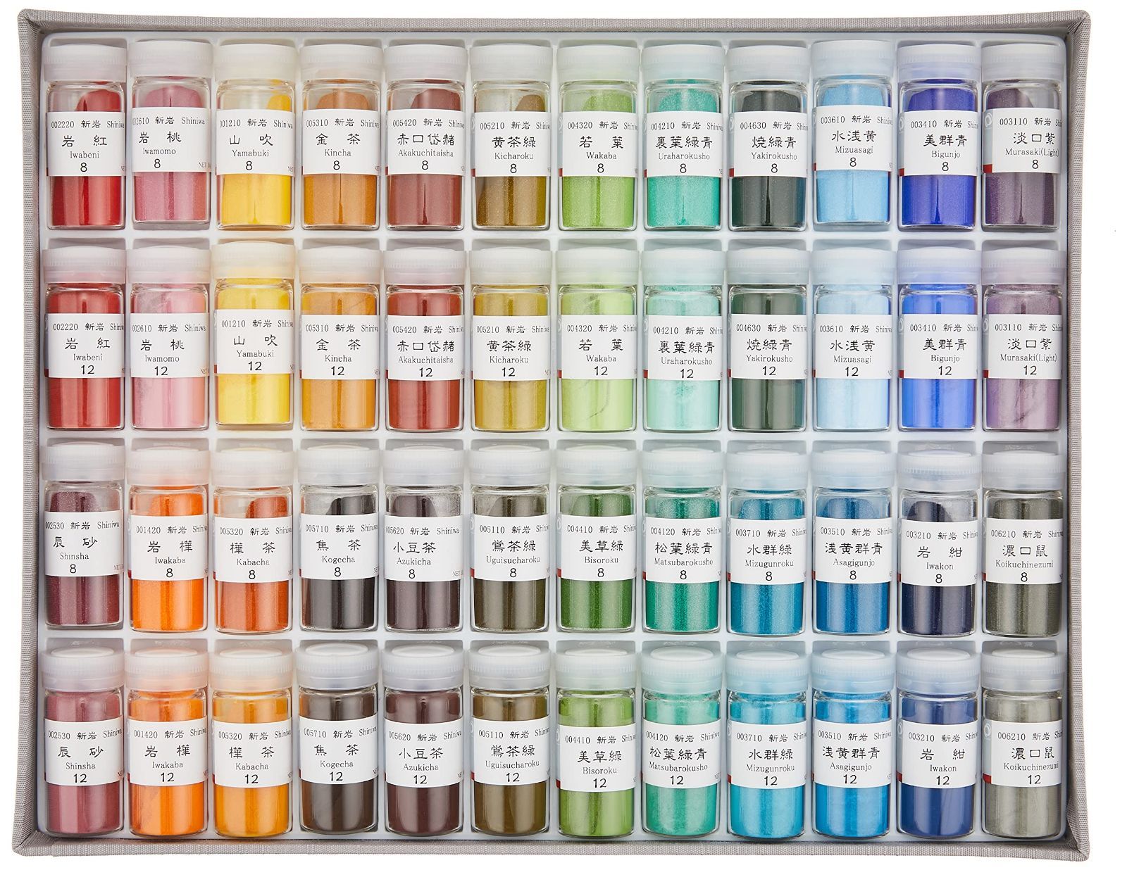 Color 桃山 ナカガワ胡粉 日本画用絵具 鳳凰 岩絵具 桃山 48色セット