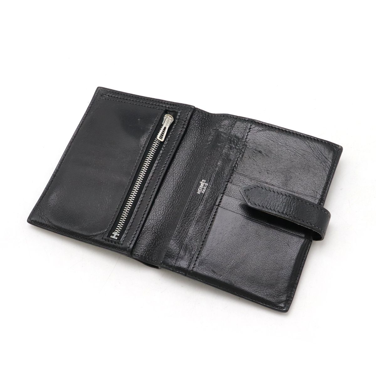 黒エルメスベアンミニレザー 二つ折り財布 H型金具 楽天市場】【新品】 エルメス 二つ折り財布 ベアン ミニ