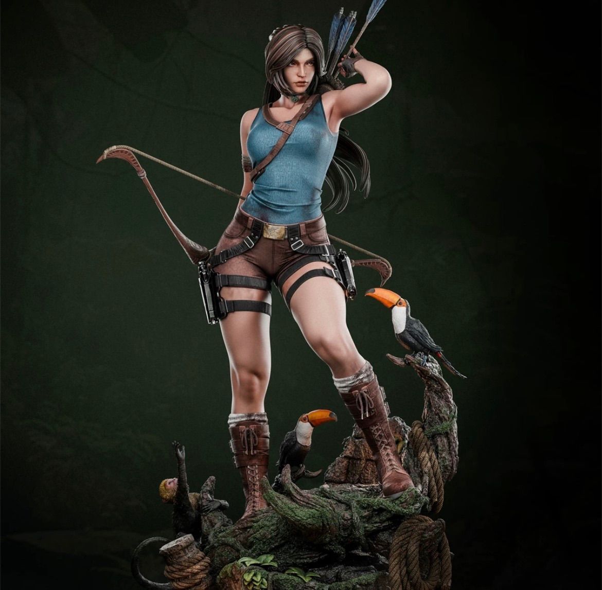 1/10 ガレージキット 未塗装 トゥームレイダー ララ?クラフト