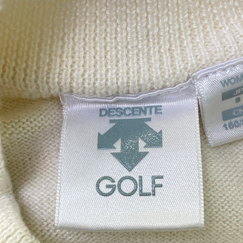 サイズ：S DESCENTE GOLF デサントゴルフ  ニット セーター  ホワイト系 [240101179901] ゴルフウェア レディース ストスト