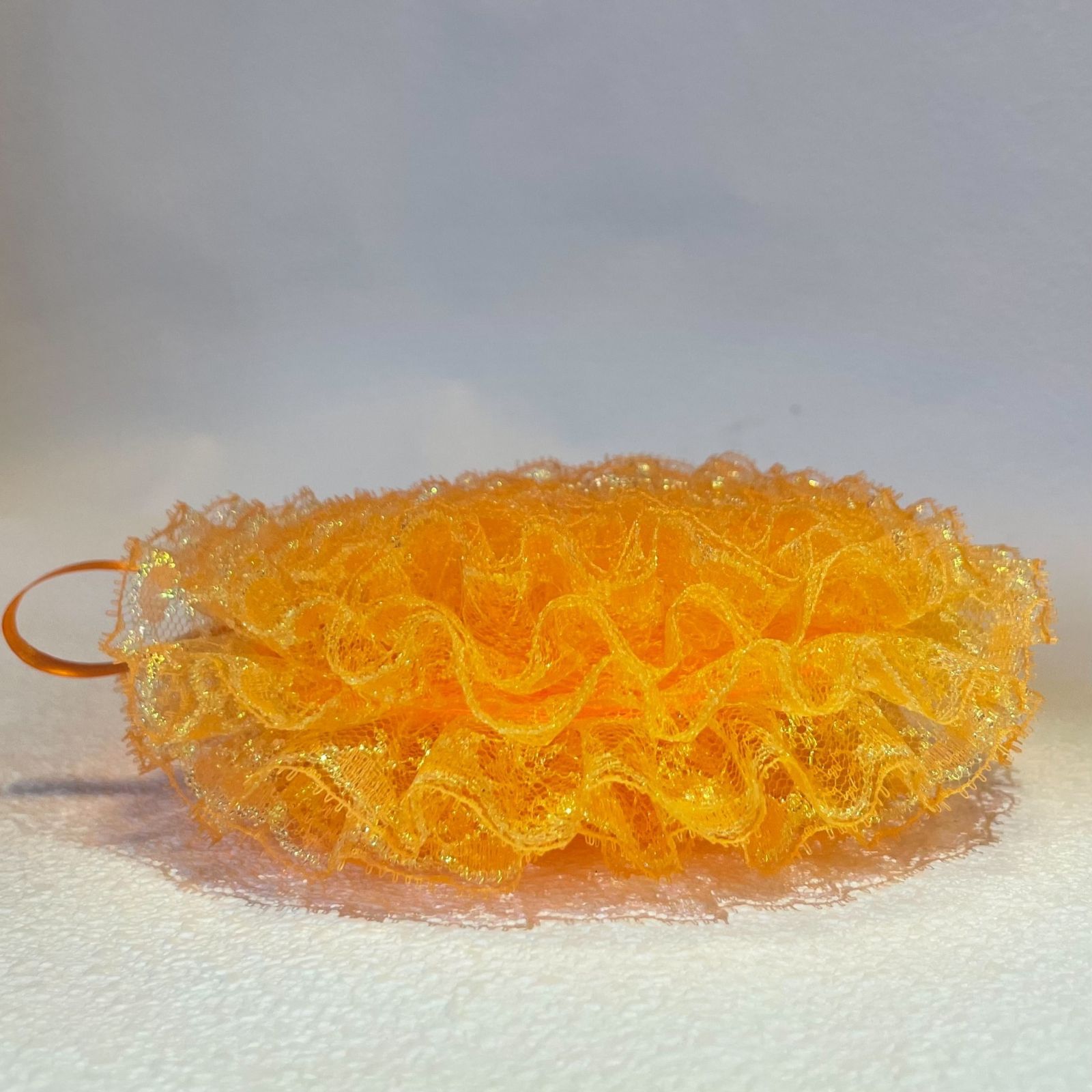 ハンドメイド 食器洗いレースたわし 橙・黄2枚セット 小物 雑貨