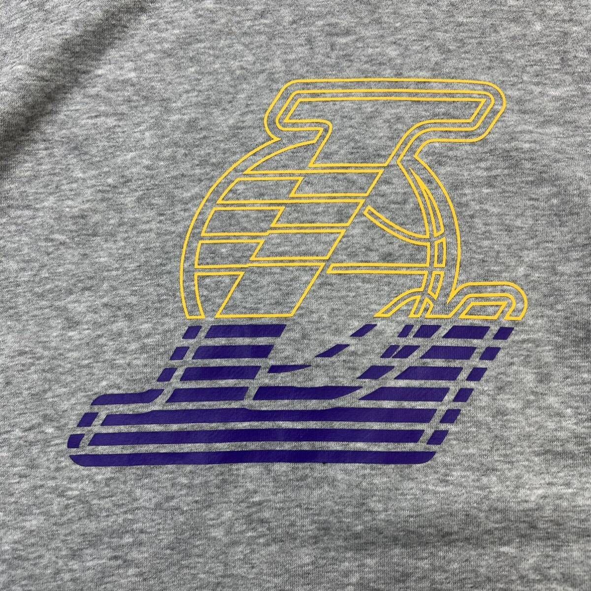 adidas ☆ Los Angeles Lakers ロゴ スウェット トレーナー グレー O