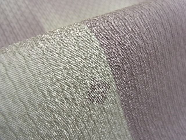 平和屋本店□極上 京都・西陣 織元ブランド 秦流舎 お召 破陣楽 市松