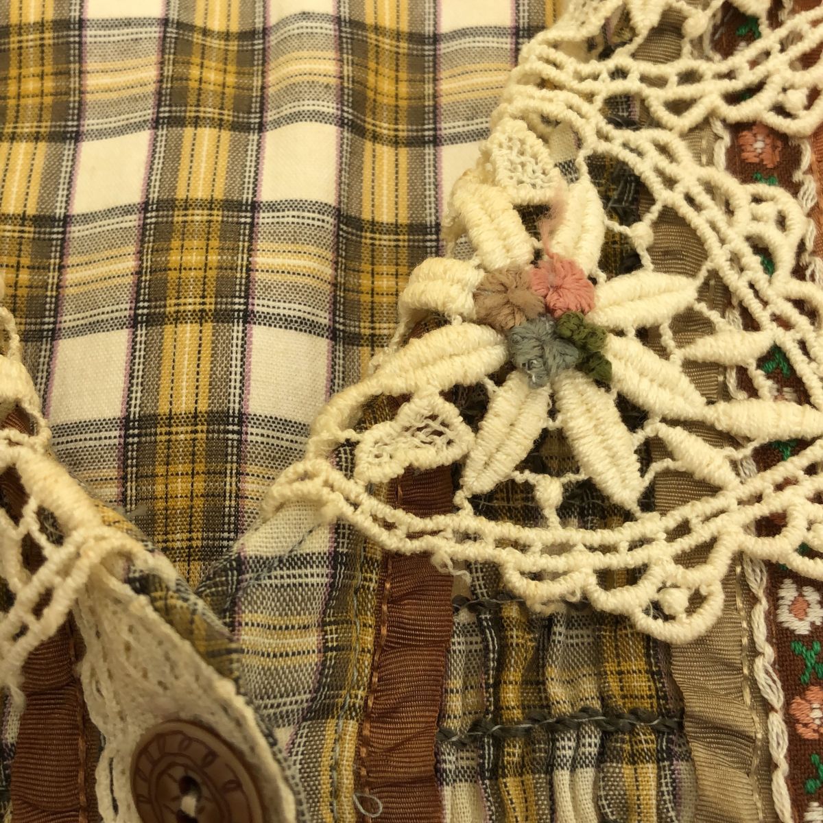 non non dorl ノンノンドール レースフリルデザイン スカートセットアップ レディース ムッシュ榊 パフスリーブ 刺繍