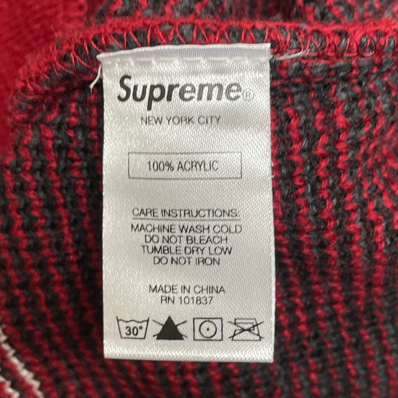 美品 supreme 16AW Eagle Hooded Zip Up Sweater イーグル ニット