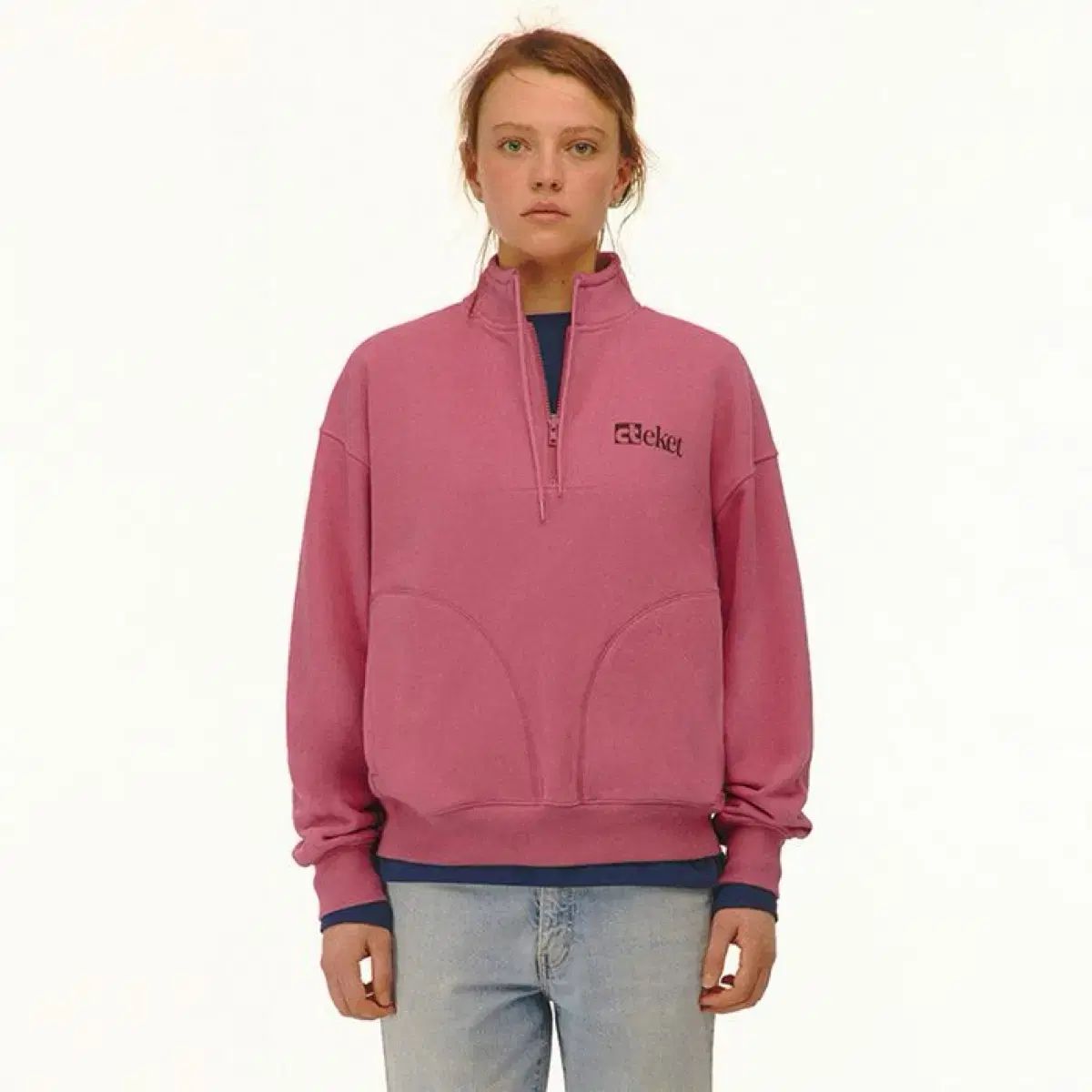 スウェット・トレーナー teket Plan Half Zip-Up Sweatshirt 5MM506 スウェット・トレーナー teket Plan Half Zip-Up Sweatshirt