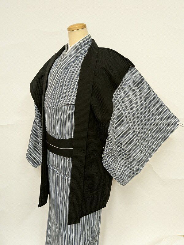 平和屋着物○男性 本場大島紬 縞 正絹 逸品 CAAX5932gh 平和屋着物□本場 