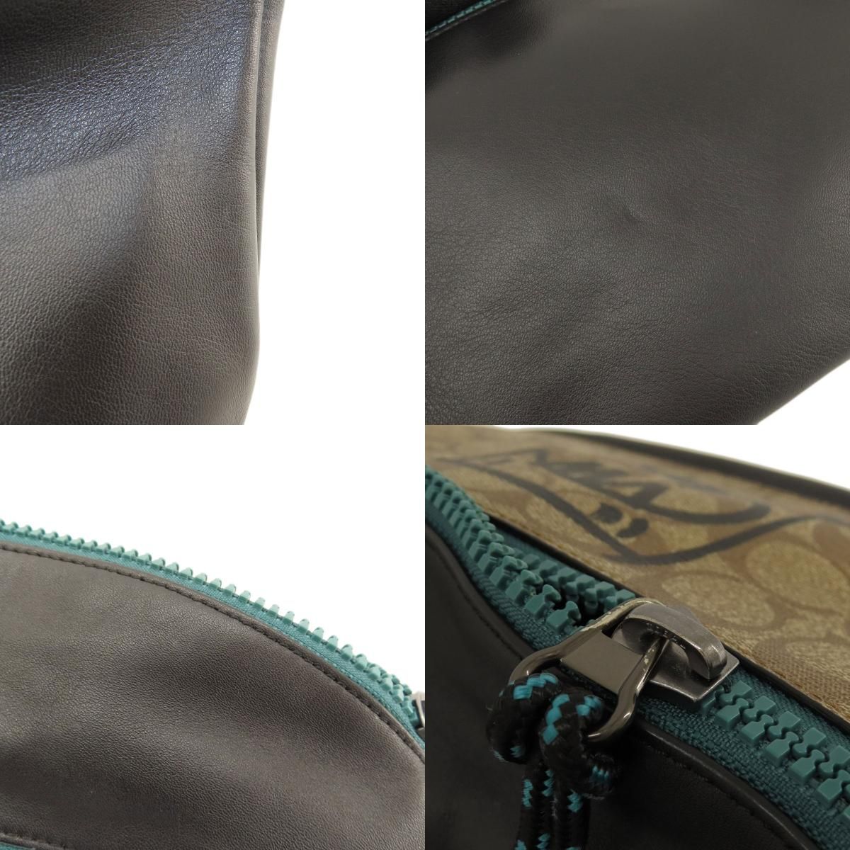 COACH コーチ 2525 GUANG YU コラボ シグネチャー ボディバッグ PVC 