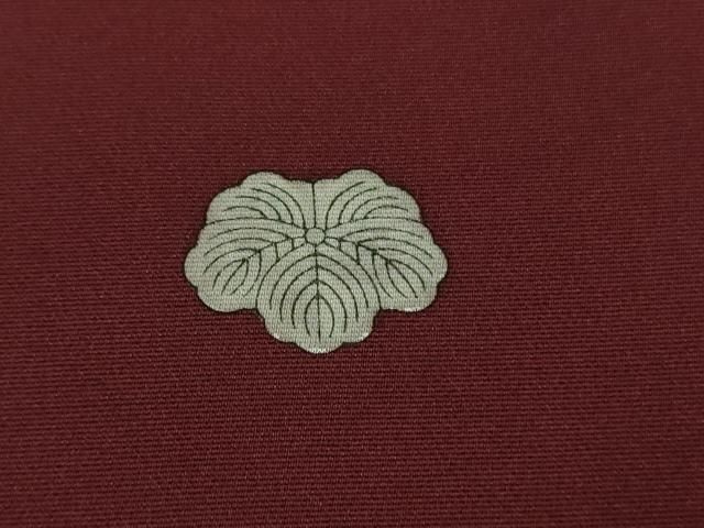 平和屋本店□極上 創業460年・千總 色留袖 駒刺繍 正倉院花鳥文 葡萄色  