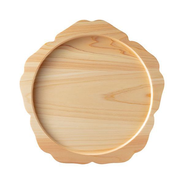 ヤマコー 用美 業務用 ひのきくり抜き料理トレイ B yamaco38179