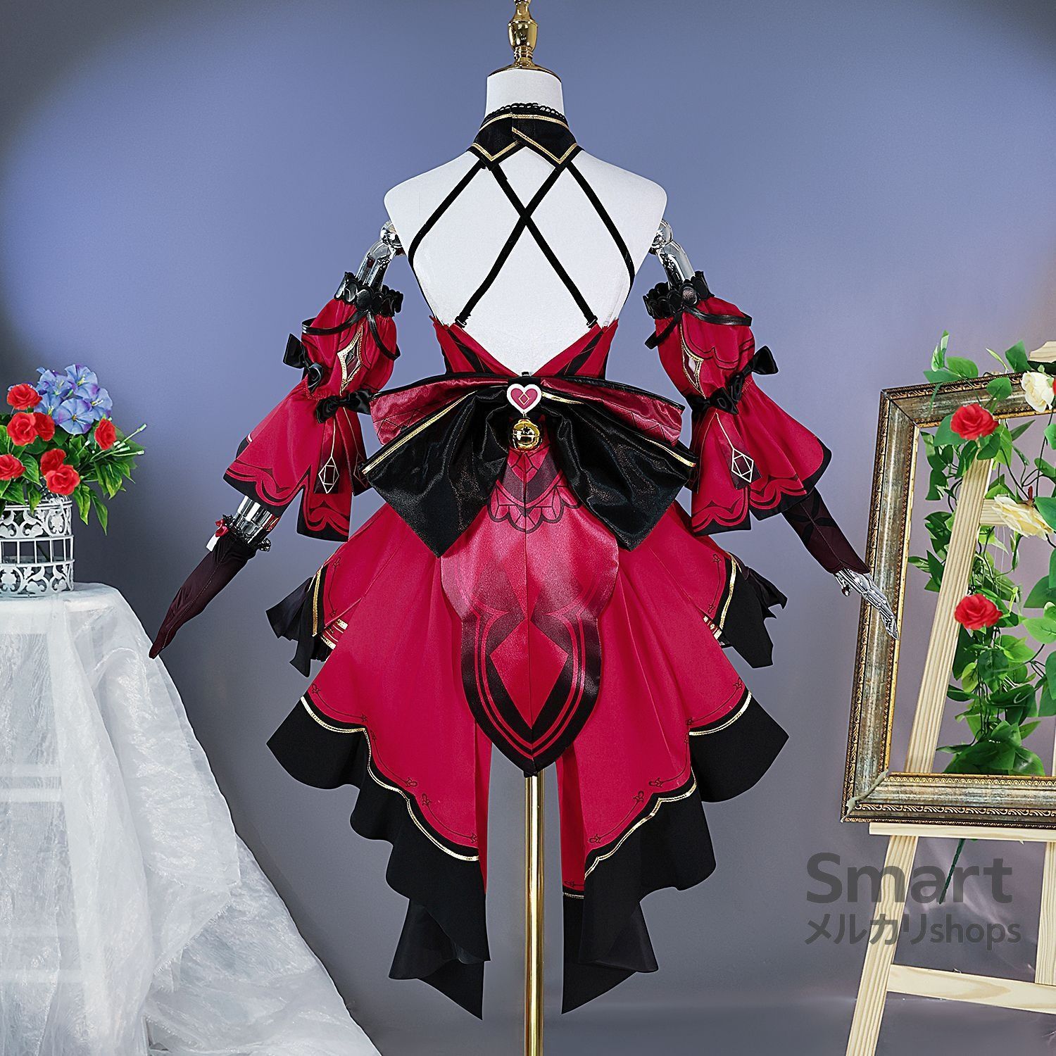 コスプレ 衣装 崩壊スターレイル 花火 虚構ゲーム風 ドレス ゲーム アニメ キャラクター 仮装 舞台 コスチューム レディース M251015-5