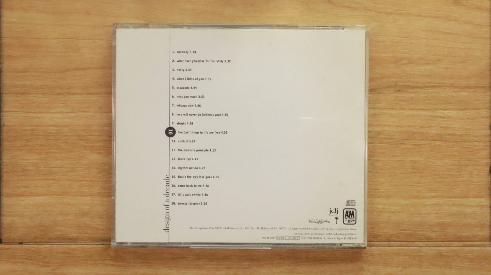 国内盤CD☆ジャネット・ジャクソン/Janet Jackson□ デザイン