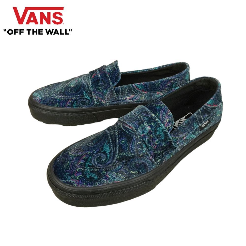 バンズ VANS ヴァンズ 箱無し STYLE 53 スタイル53 ローファー VELVET PAISLEY ベルベットペイズリー メンズ レディース スニーカー 靴 スケボー スリッポン バンダナ柄 紐無し