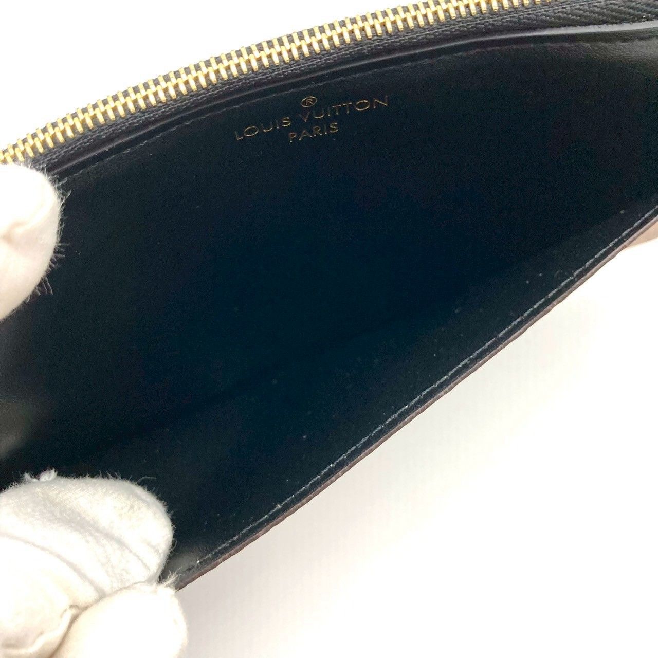 ルイヴィトン モノグラム リバース ブラウン ブラック 長財布 美品  