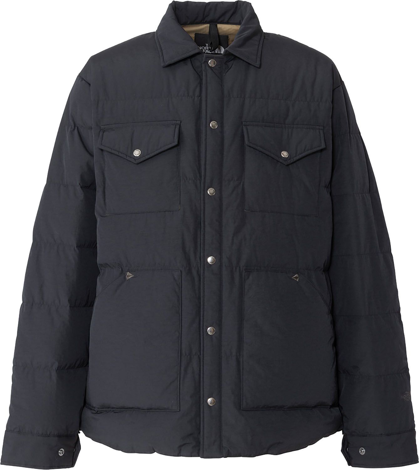 ザ ノース フェイス THE NORTH FACE アウトドア スタッフドシャツ メンズ ダウン アウター ジャケット 上着 軽量 撥水 秋冬 防寒着 コットンライク 普段使い キャンプ 登山 ハイキング 胸ポケット ND92532 K ブラック