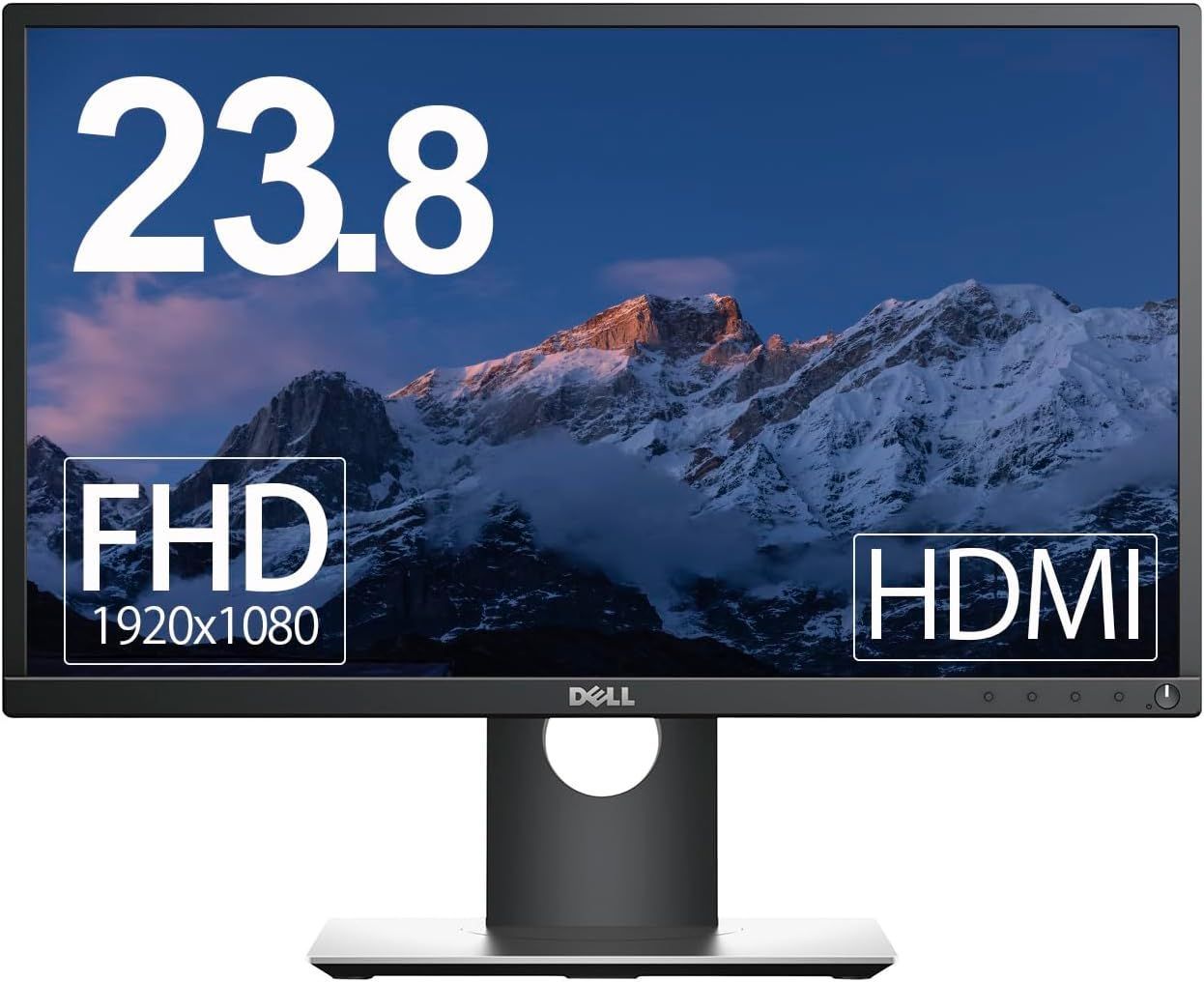 Dell ディスプレイ モニター P2417H 23.8インチ IPSパネル 1920x1080 フルHD HDMI USBハブ 画面回転 高さ調整