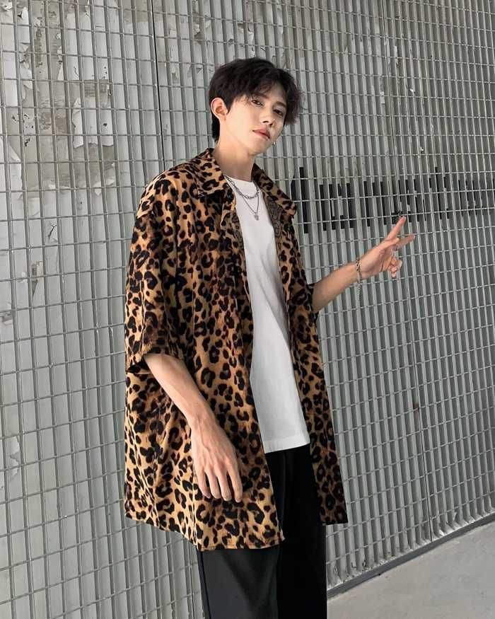 メンズ レオパード ヒョウ柄 半袖 シャツ ストリート 楽天市場】豹柄 ヒョウ柄 メンズ シャツ レオパード オーバー