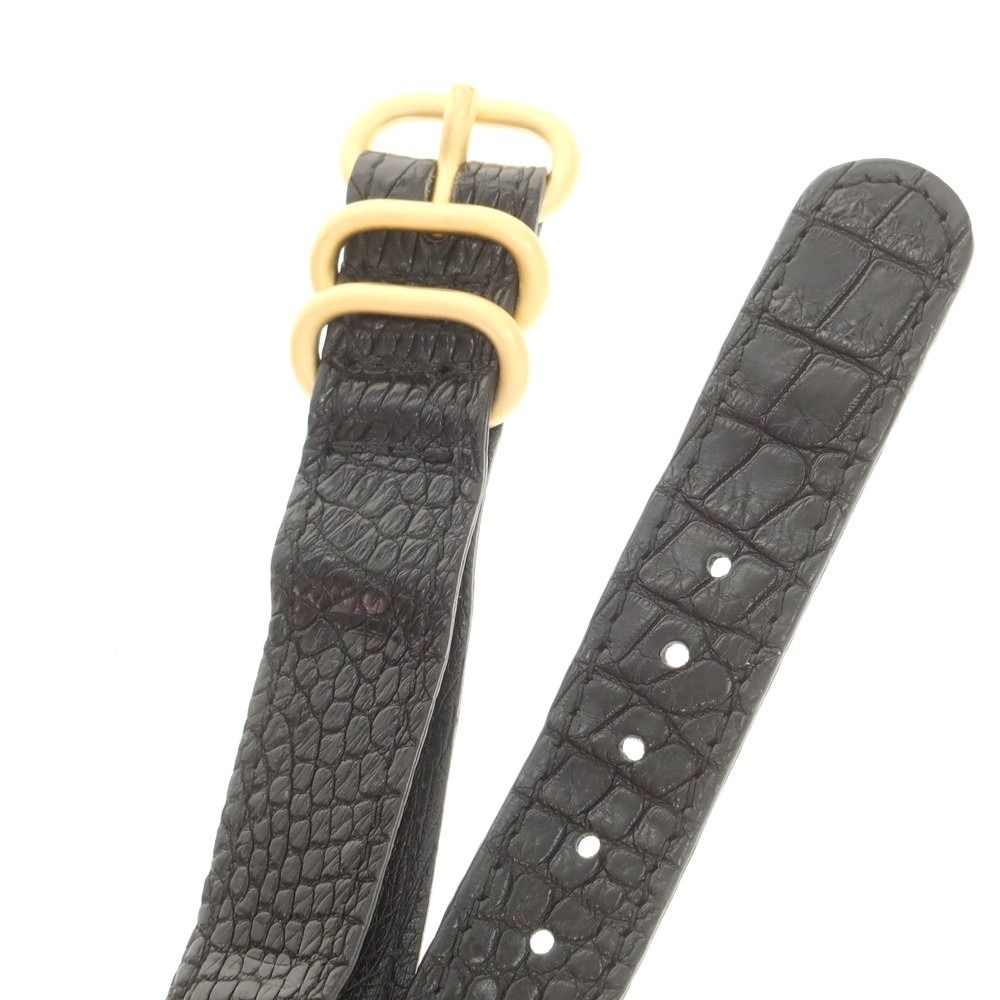 クロコダイルレザー ウォッチ