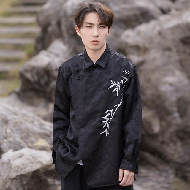 メンズ ファッション 服 男性用 オシャレ シンプル 大人 かっこいい 大きいサイズ ストリート 紳士服 唐 スーツ バックル トップス チュニック ジャケット トップス