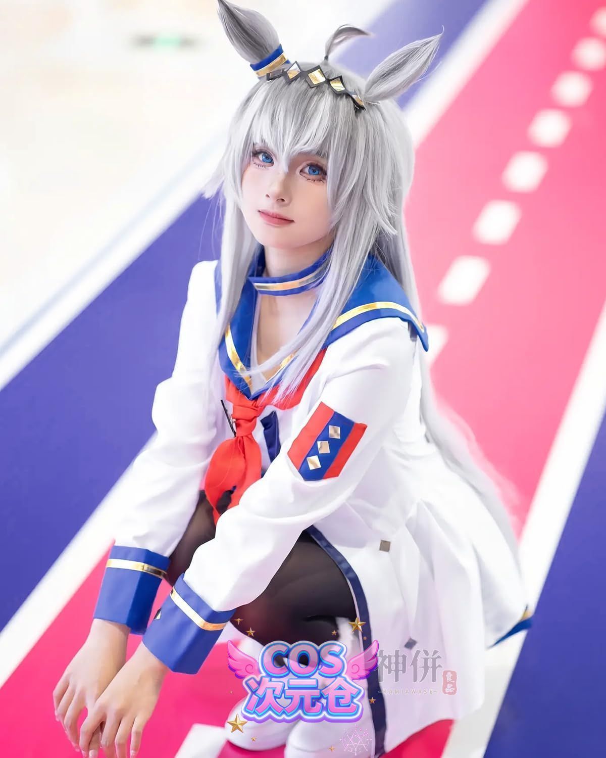 オグリキャップ 尻尾 ウィッグ付き 神併 ウマ娘 コスプレ 勝負服 制服 ジャージ サイレンススズカ オグリキャップ コスプレ衣装 大人用 仮装 アニメ衣装 ハロウィン ク