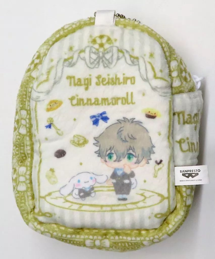 中古】バッグ 凪誠士郎×シナモロール ぬいぐるみキャリーポーチ
