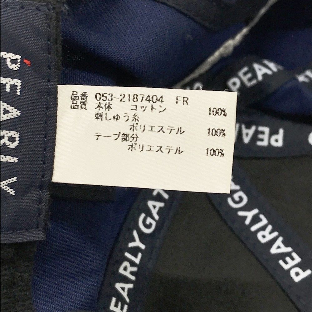 PEARLY GATES パーリーゲイツ フラットキャップ ネイビー系 FR