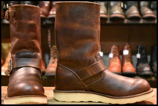 6D 07年 レッドウィング 2971 エンジニア 茶 カッパー ラフ&タフ スチール無し ブラウン ブーツ redwing HOPESMORE FI479