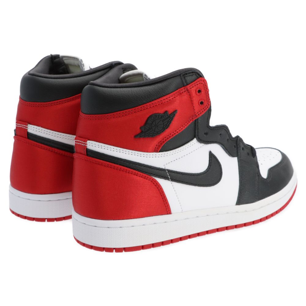 NIKE (ナイキ) WMNS AIR JORDAN 1 RETRO HIGH SATIN BLACK TOE CD0461 