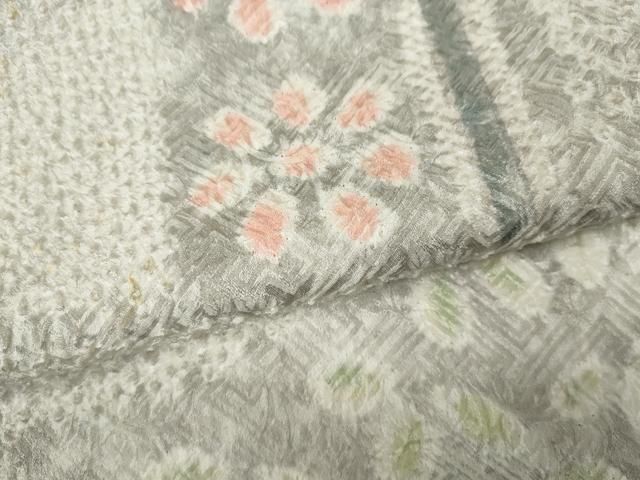 平和屋着物○訪問着 総絞り 吉祥花文 正絹 逸品 CAAY5157ut 平和屋