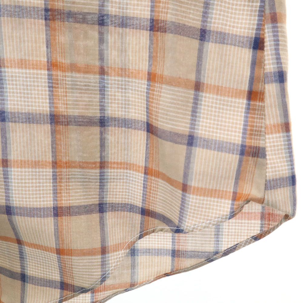 リーバイス 70s BIG E ヴィンテージ チェック柄 長袖 シャツ 13/14 ベージュ系 Levi's レディース Levi's - リーバイス 70s BIG E ヴィンテージ チェック柄 長袖 シャツ