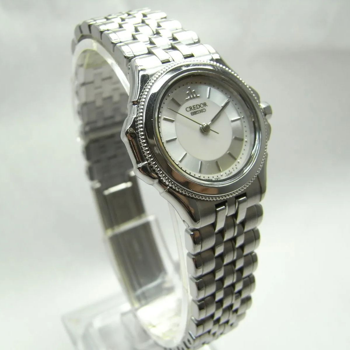 未使用品 18KT+SSベゼル】セイコー クレドール レディース A6G-1 楽天