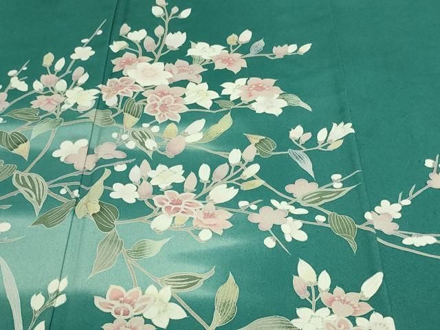 平和屋着物＊夏物 訪問着 絽 友禅 草花文 正絹 逸品 未使用 CAAT7352vp