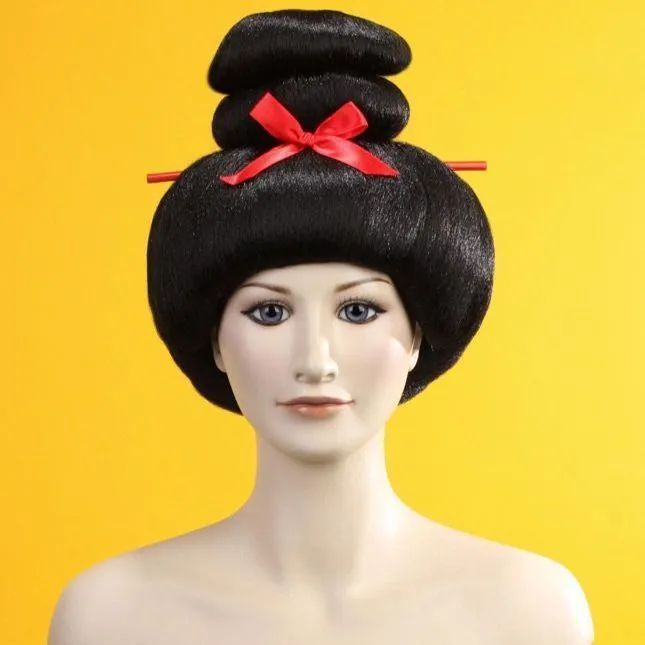 即納】ウィッグ Wigs2you H-114 かつら 日本髪 和風 黒 黒髪