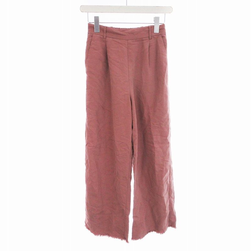 アメリヴィンテージ Ameri VINTAGE TWILL BASIC PANTS スラックス ツイルベーシックパンツ イージー ダメージ加工 S ピンク 0191840600 /RK