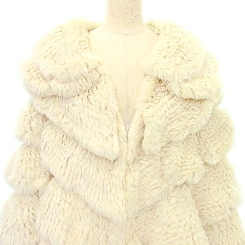 ソブ sov. ダブスタ ラビットファー ショート コート ジャケット 毛皮 